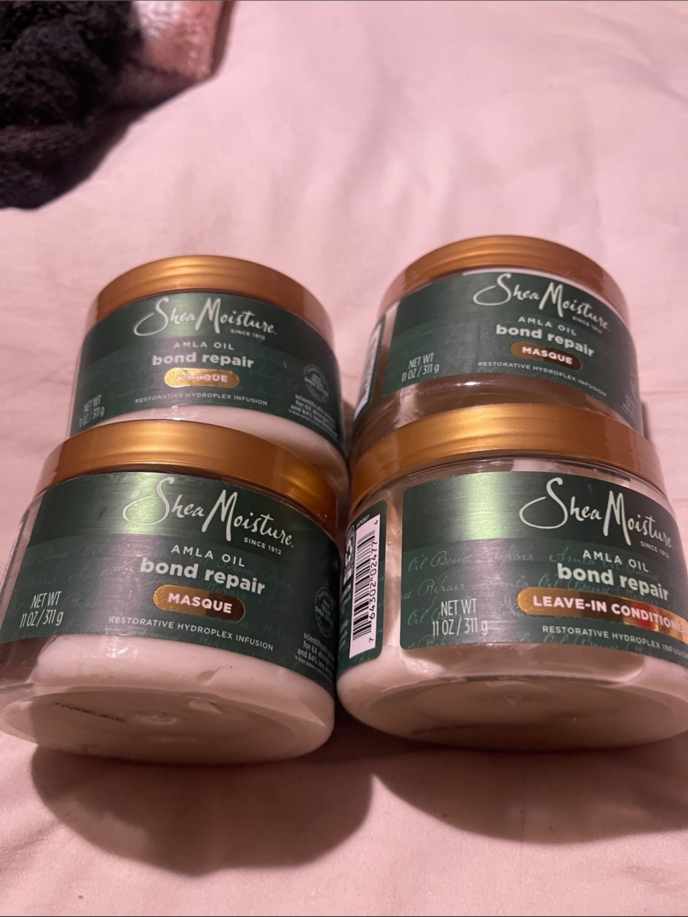 Shea Moisture Amla Oil Bond Repair Hair Masque & Leave-In Conditioner bundle